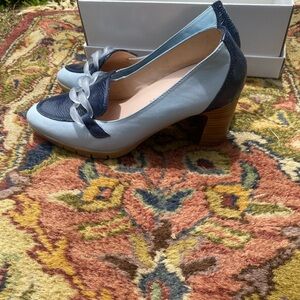 Hispanitas Two-Tone Blue Women's Heels